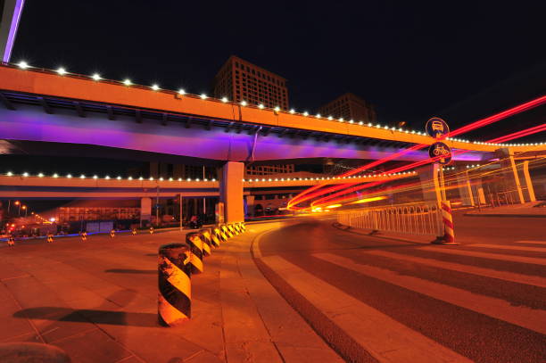 istock Bridge, the city at night 1338148424