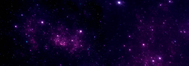 istock Night purple starry sky with a nebula in deep space 1338151792