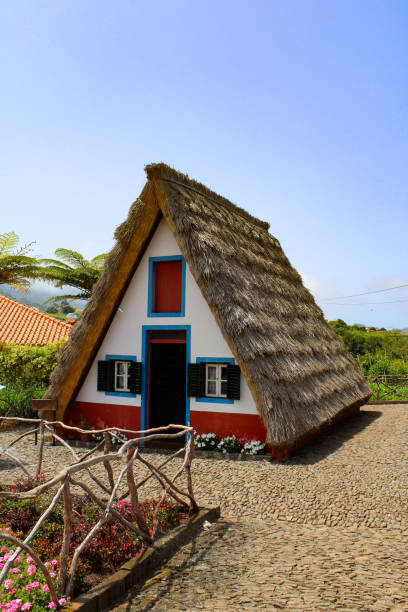 istock Typical Santana houses in Madeira Island 1338160127
