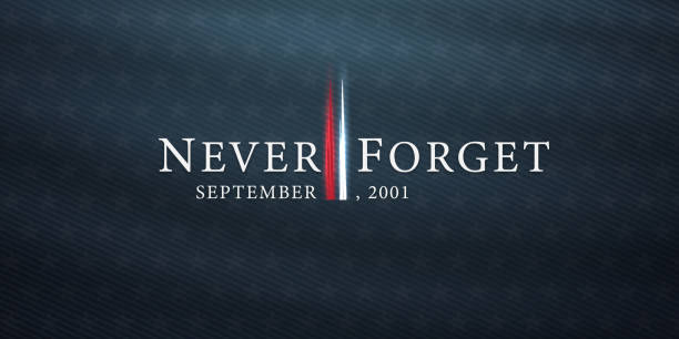 Patriot day, september 11 background, we will never forget, united states flag posters, modern design vector illustration Patriot day, september 11 background, we will never forget, united states flag posters, modern design vector illustration remembrance day background stock illustrations