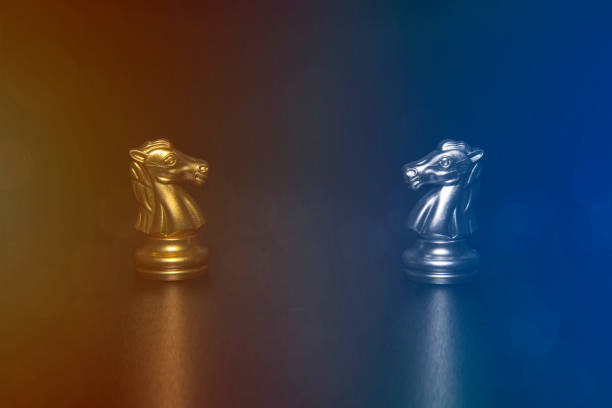 istock Chess photographed on a chessboard 1338180719