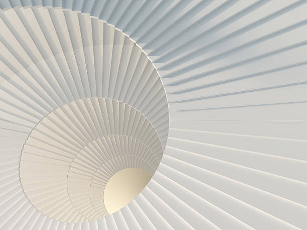 Way to success Fragment of beautiful white spiral staircase contemporary architecture stock pictures, royalty-free photos & images