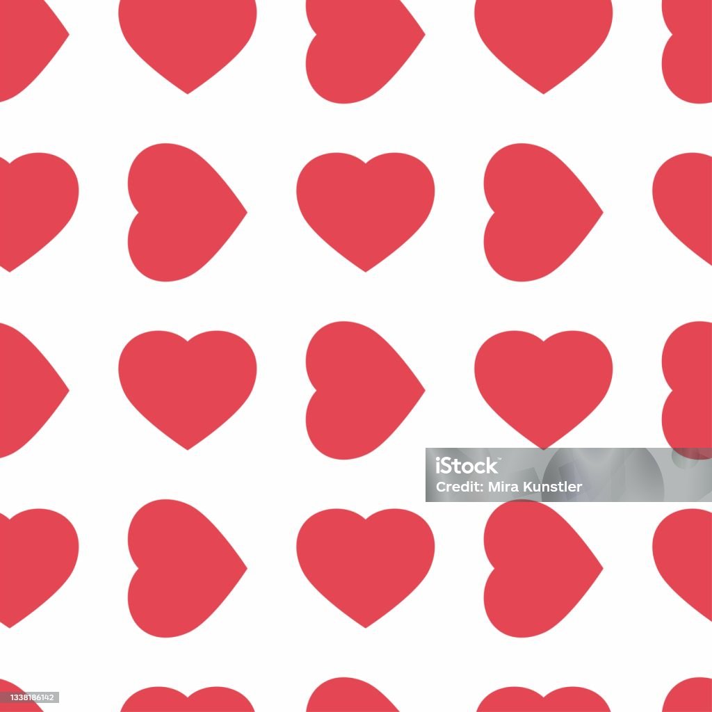Stock Heart Pattern Heart Symbol Vector Eps 10 Seamless Pattern Stock Illustration ...