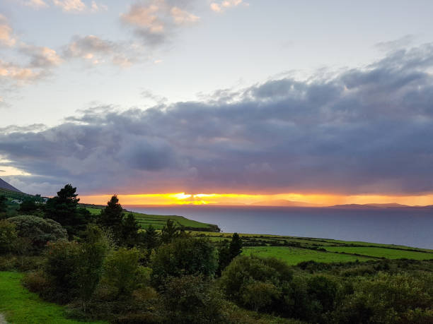 istock Cloudy sunset in Gleensk, County Kerry, Ireland. 1338191113