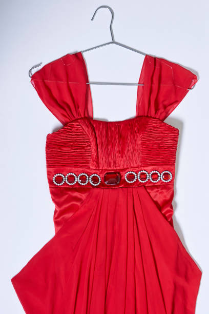 istock Close-up of red evening gown 1338191888