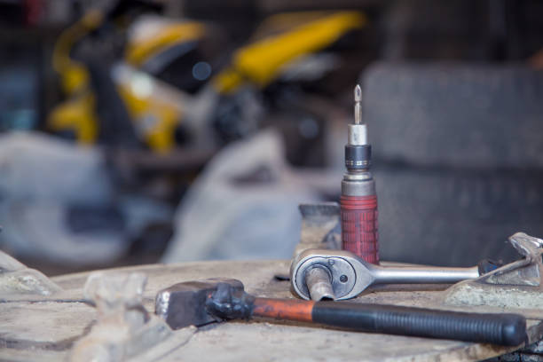 Working tools on Table in Restorer´s Workshop