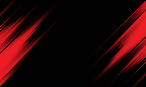 istock Abstract red light speed dynamic on black technology futuristic background vector illustration. 1338198855