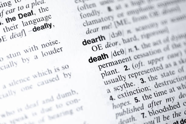 istock Death written in English Dictionary 1338198895