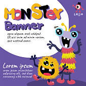 istock banner monster alien cute colorful happy smile vector illustration design character 11 1338201984