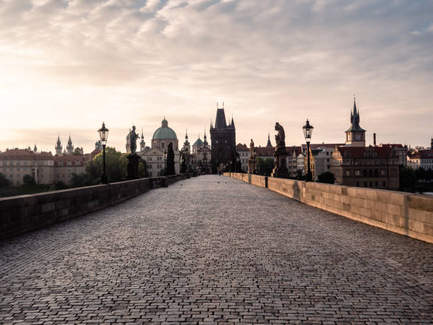 istock Charles Bridge in Prague in the Morning 1338208182
