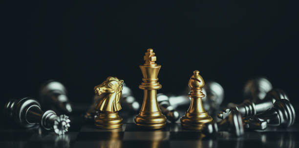 istock Chess game. Business, competition, strategy, leadership and success concept. 1338211845