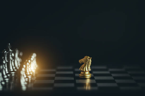 istock Chess game. Business, competition, strategy, leadership and success concept. 1338211872