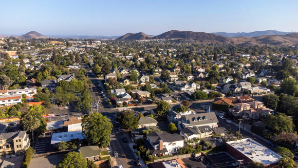 istock Aerial View Small Town 1338213959