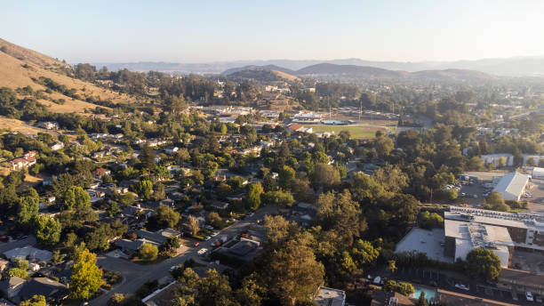 istock Aerial View Small Town 1338213983