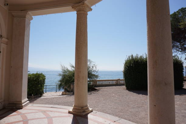 istock View on the mediterranean sea through columns in Opatija 1338215061