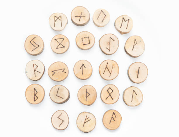 istock Handmade runes for fortunetelling 1338218261