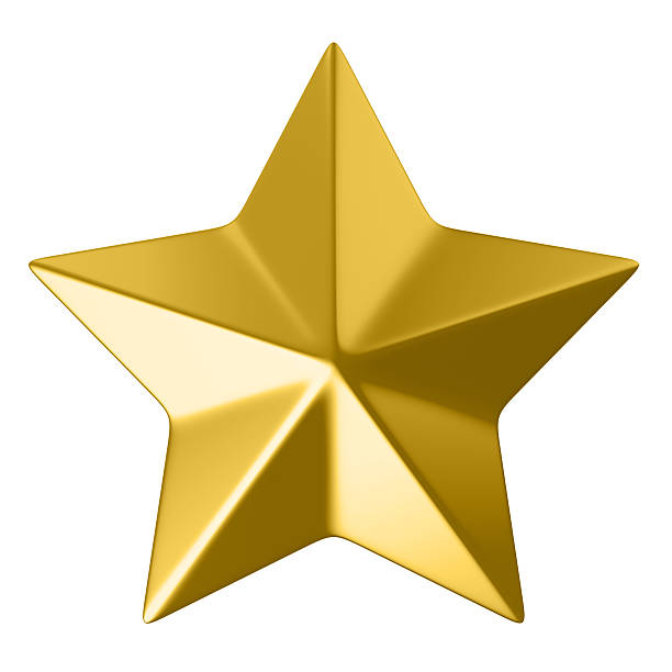 istock golden star, clipping path included 133822505