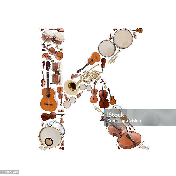 Музыкальные Инструменты Алфавит — стоковые фотографии и другие картинки Алфавит - Алфавит, Барабан, Бас-гитара