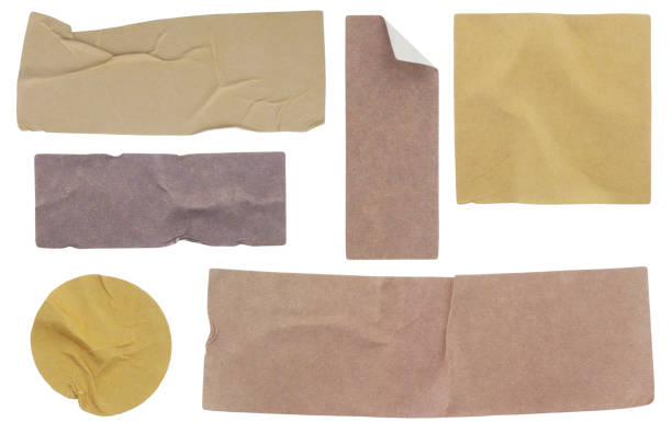 istock Set of different paper stickers isolated 1338231124