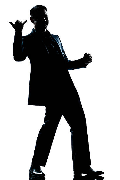 istock silhouette man full length happy saluting 133823409
