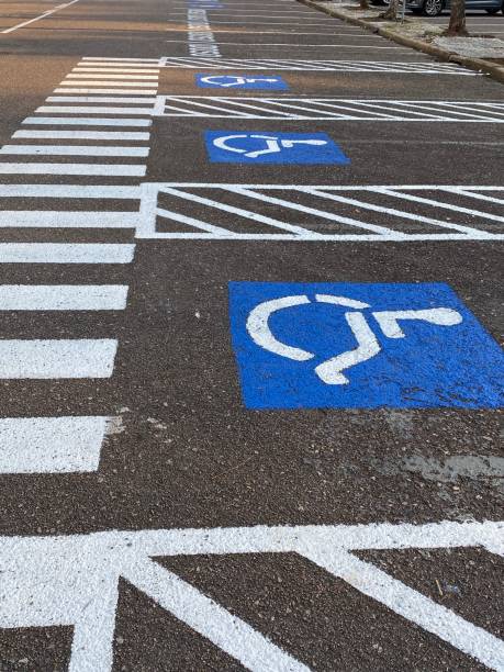 istock Parking lots for disabled people 1338235275