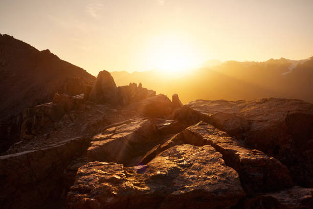 istock Beautiful scenery of the mountains summit 1338236192