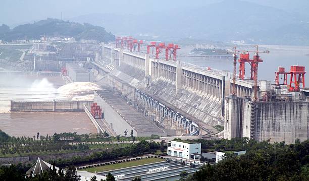 Three Gorges Dam Three Gorges Dam near Yichang City, Hubei Province, China (August 2010) three gorges photos stock pictures, royalty-free photos & images