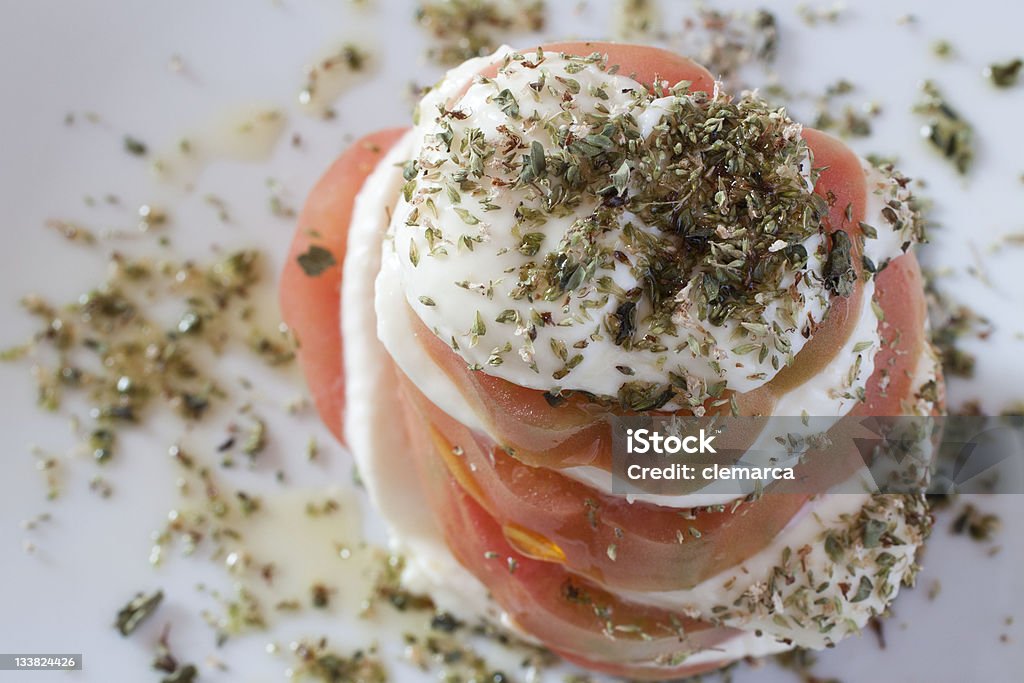 Tomaten und Stracchino sandwich - Lizenzfrei Ausgedörrt Stock-Foto