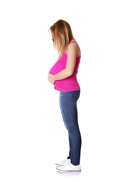 ciąże nastolatek - teenage pregnancy human pregnancy abdomen women zdjęcia i obrazy z banku zdjęć
