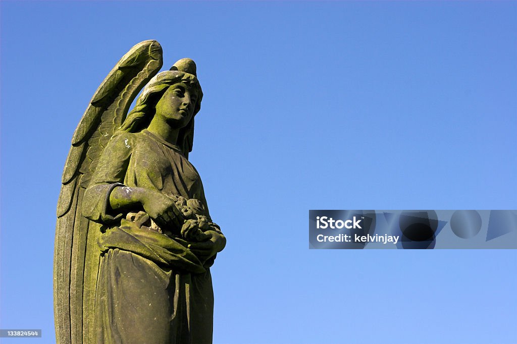 Estátua do anjo de pedra - Foto de stock de Abençoar royalty-free