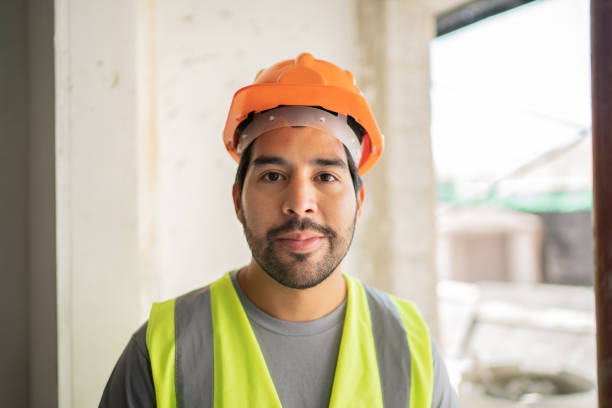 istock Portrait of a confident construction worker at a construction site 1338246073