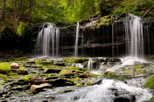 Mohawk Falls in Ricketts Glen State Park, PA.