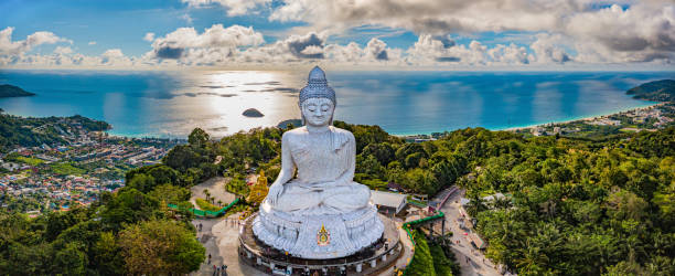 grand bouddha phuket - phuket province photos et images de collection
