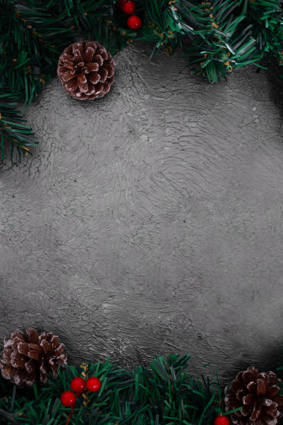 istock Top view low key christmas background 1338261523