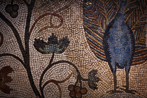 oman Mosaics in the Basilica di Santa Maria Assunta - Aquileia, Friuli-Venezia Giulia, Italy