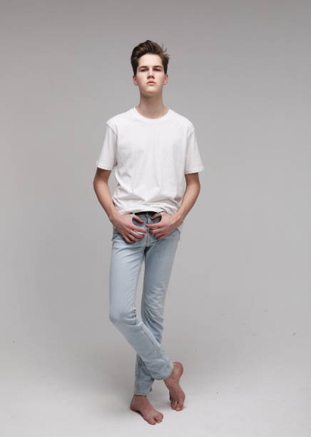 istock Young Male Model wearing white t-shirt 1338276760