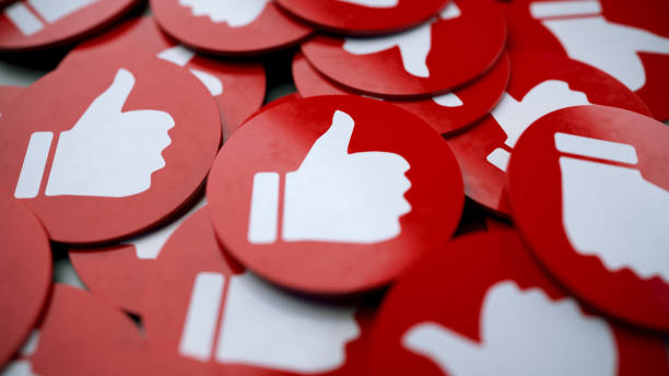 Clouse Up Social Media Thumbs Up Like Icons , A Lot Of Thumbs Up Icons And Selective Focus, 3d Illustration Scene Clouse Up Social Media Thumbs Up Like Icons , A Lot Of Thumbs Up Icons And Selective Focus, 3d Illustration Scene social media marketing stock pictures, royalty-free photos & images