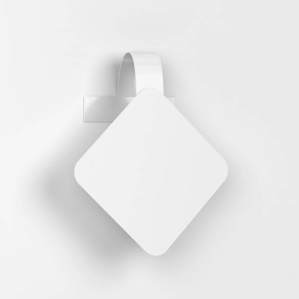 istock Blank market wobbler mockup 1338278851