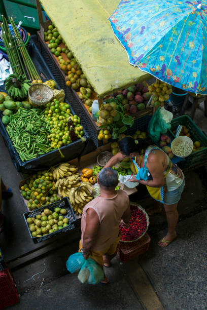 camacari free fair in the state of bahia. diversity of food and drink. - sokak lar stok fotoğraflar ve resimler