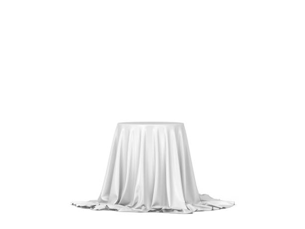 istock Podium covered with piece of cloth 1338281897