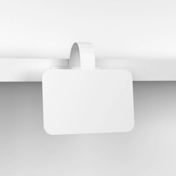 istock Blank market wobbler mockup 1338281911