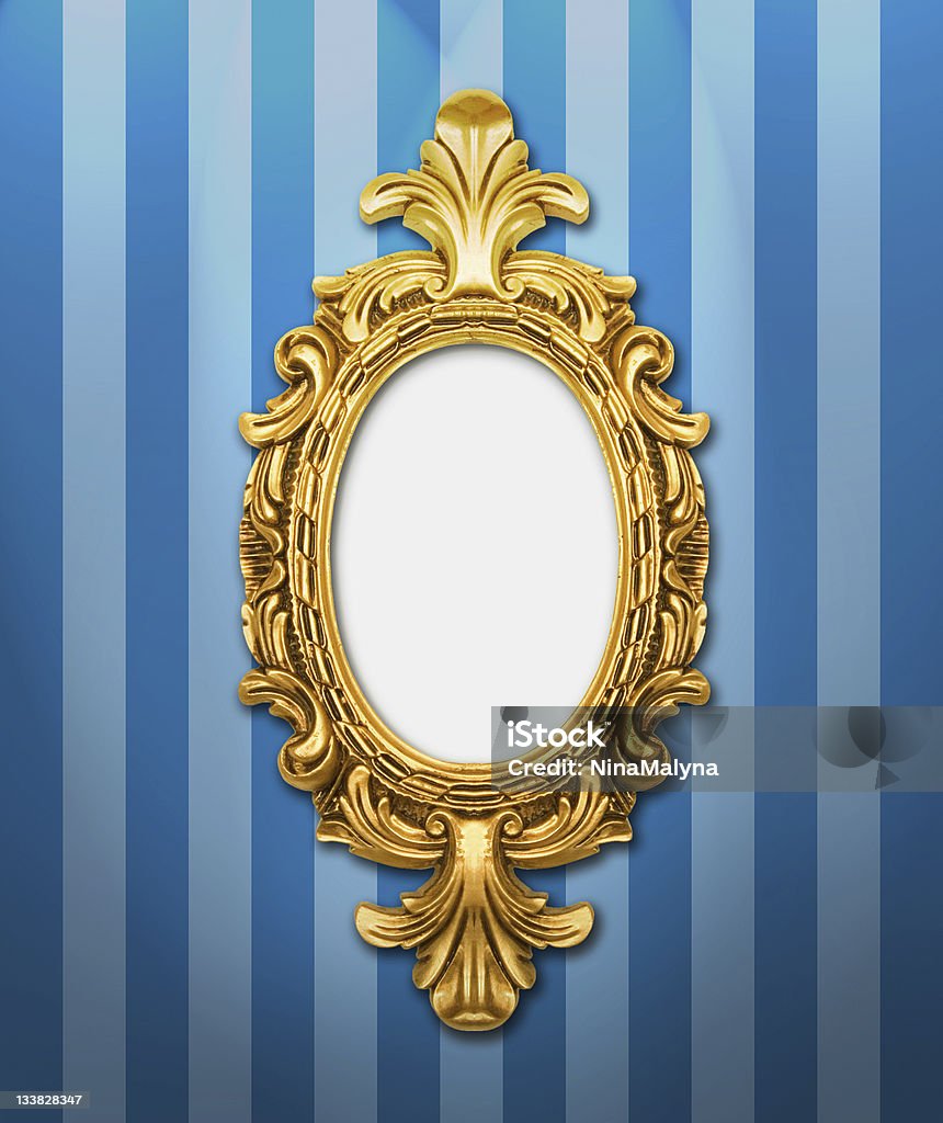 Moldura de ouro Ornamentais - Royalty-free Antigo Foto de stock