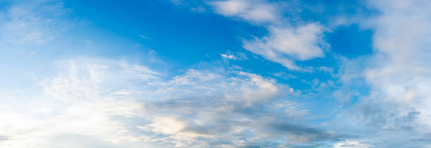 istock panorama blue sky and white clouds on daytime background 1338289429