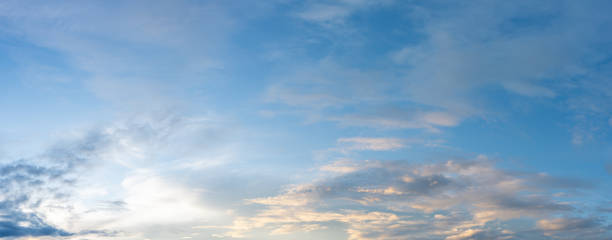 istock panorama blue sky and white clouds on daytime background 1338289435