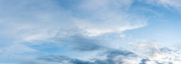 istock panorama blue sky and white clouds on daytime background 1338289437