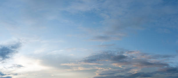istock panorama blue sky and white clouds on daytime background 1338289454