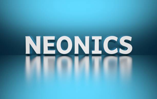 istock Scientific term Neonics written in bold white letters on blue background 1338293489