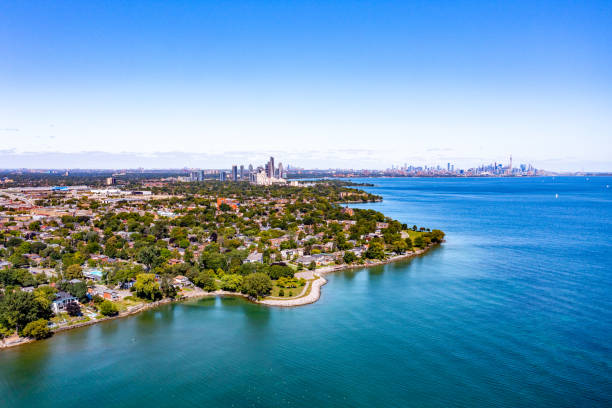 istock Aerial Colonel Samuel Smith Park and Toronto Cityview, Etobicoke, Canada 1338294947
