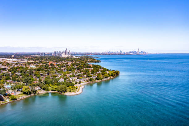 istock Aerial Colonel Samuel Smith Park and Toronto Cityview, Etobicoke, Canada 1338295026
