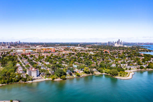 istock Aerial Colonel Samuel Smith Park and Toronto Cityview, Etobicoke, Canada 1338295344